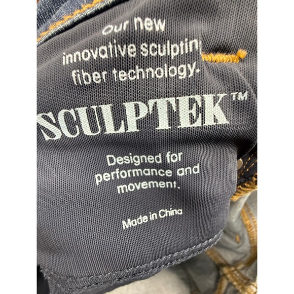 Athleta Sculptek High Rise Slimming Skinny‎ Jeans Medium Wash Size 8 - Picture 5 of 9